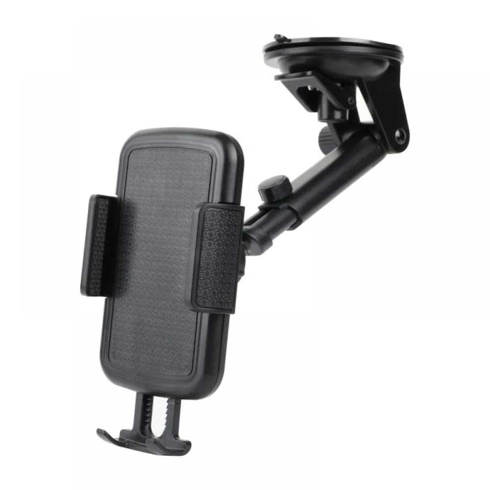 Universal 360° Adjustable Car Windshield Mount Holder Dashboard Stand Suction Cup Universal Car Tablet Holder for Iphone 13 Pro Max Mini Samsung Mobile Cell Phone GPS W/ Suction Cup