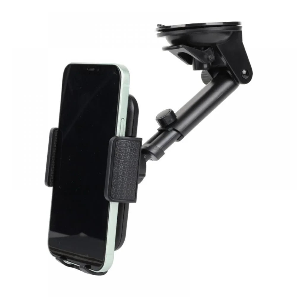 Universal 360° Adjustable Car Windshield Mount Holder Dashboard Stand Suction Cup Universal Car Tablet Holder for Iphone 13 Pro Max Mini Samsung Mobile Cell Phone GPS W/ Suction Cup
