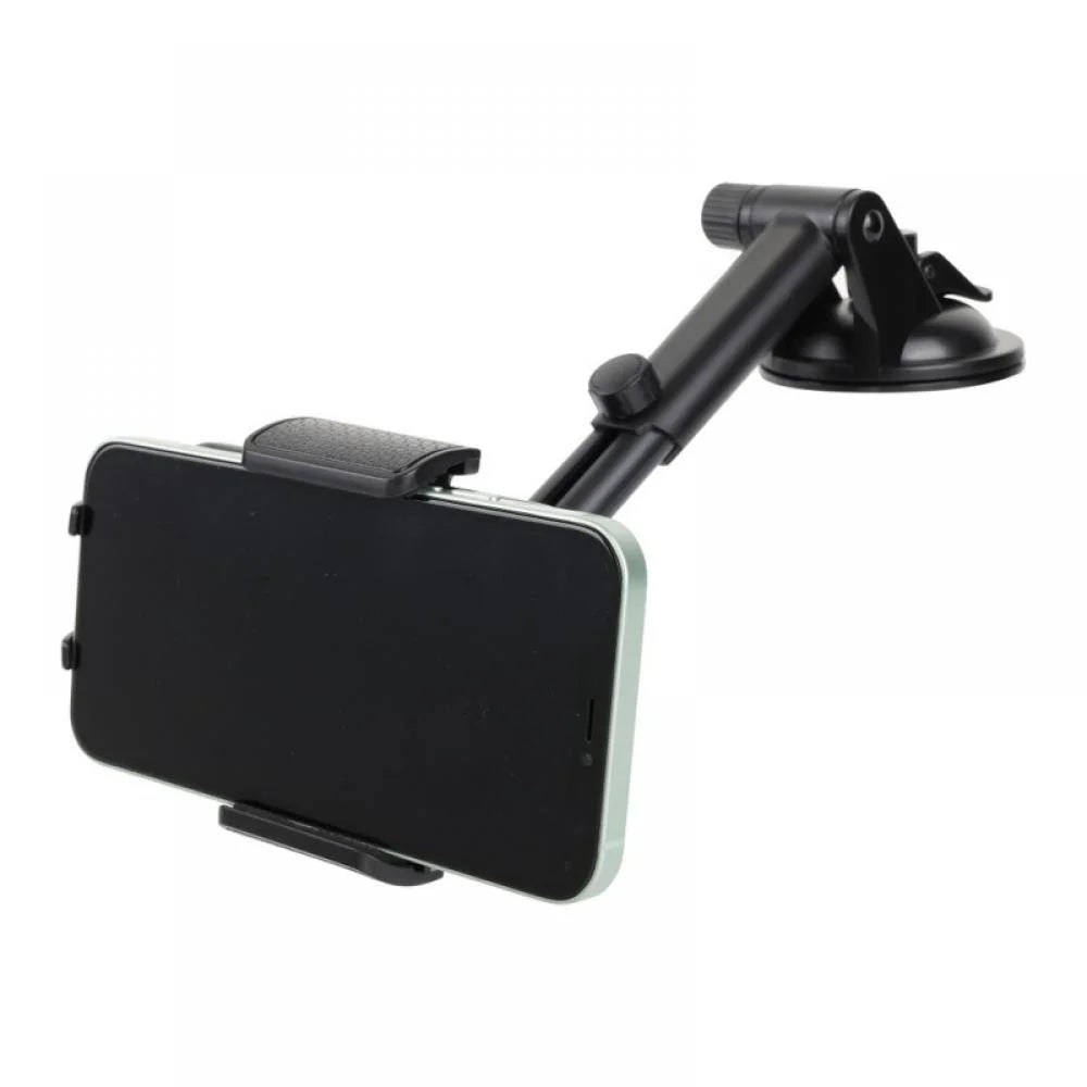 Universal 360° Adjustable Car Windshield Mount Holder Dashboard Stand Suction Cup Universal Car Tablet Holder for Iphone 13 Pro Max Mini Samsung Mobile Cell Phone GPS W/ Suction Cup